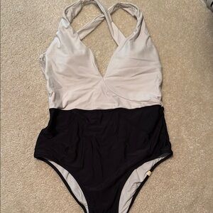 Summersalt Women's One Piece Swimsuit - Black and White